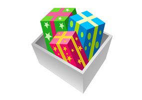 礼物盒子包装flash素材